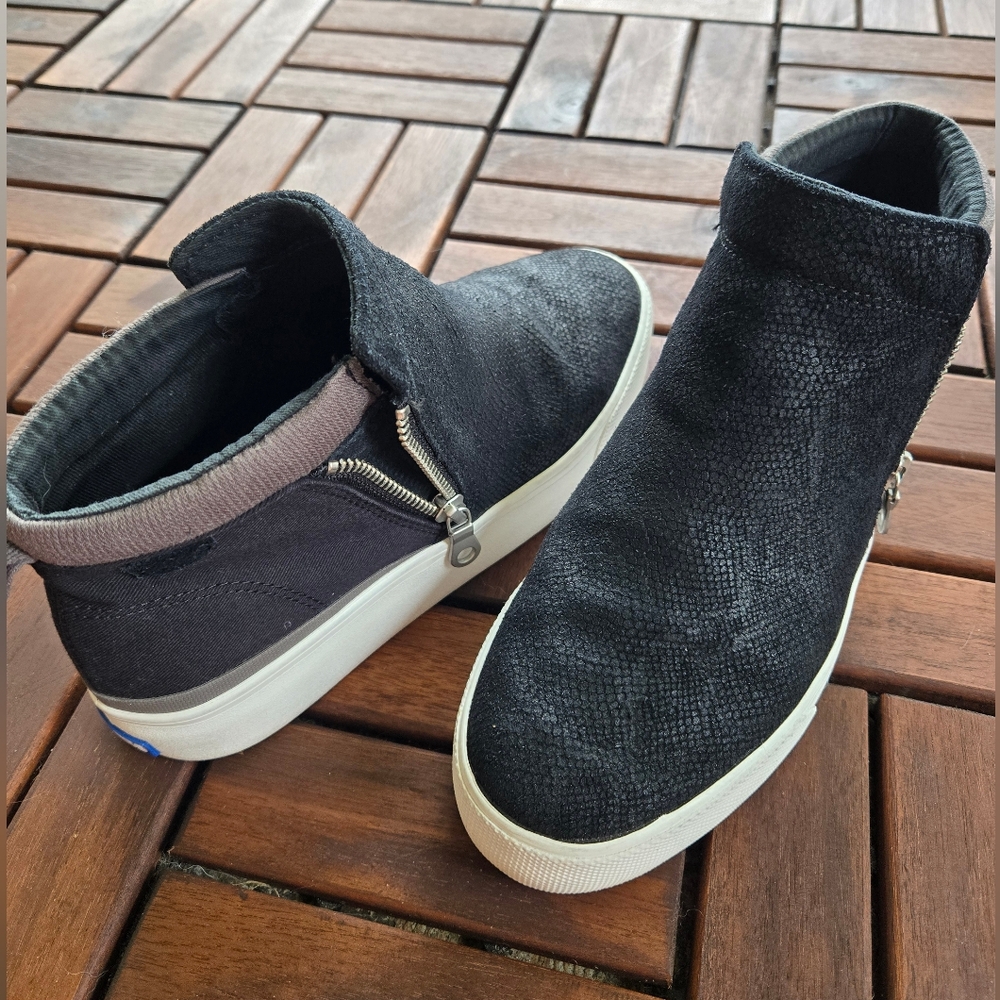 Keds Black High-Top Zip Sneakers – Size 7.5, Lightly Worn - Picture 2 of 9